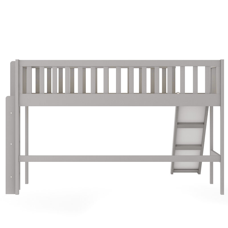 Isabelle & Max™ Bain Twin Solid Wood Loft Bed with BuiltinDesk by